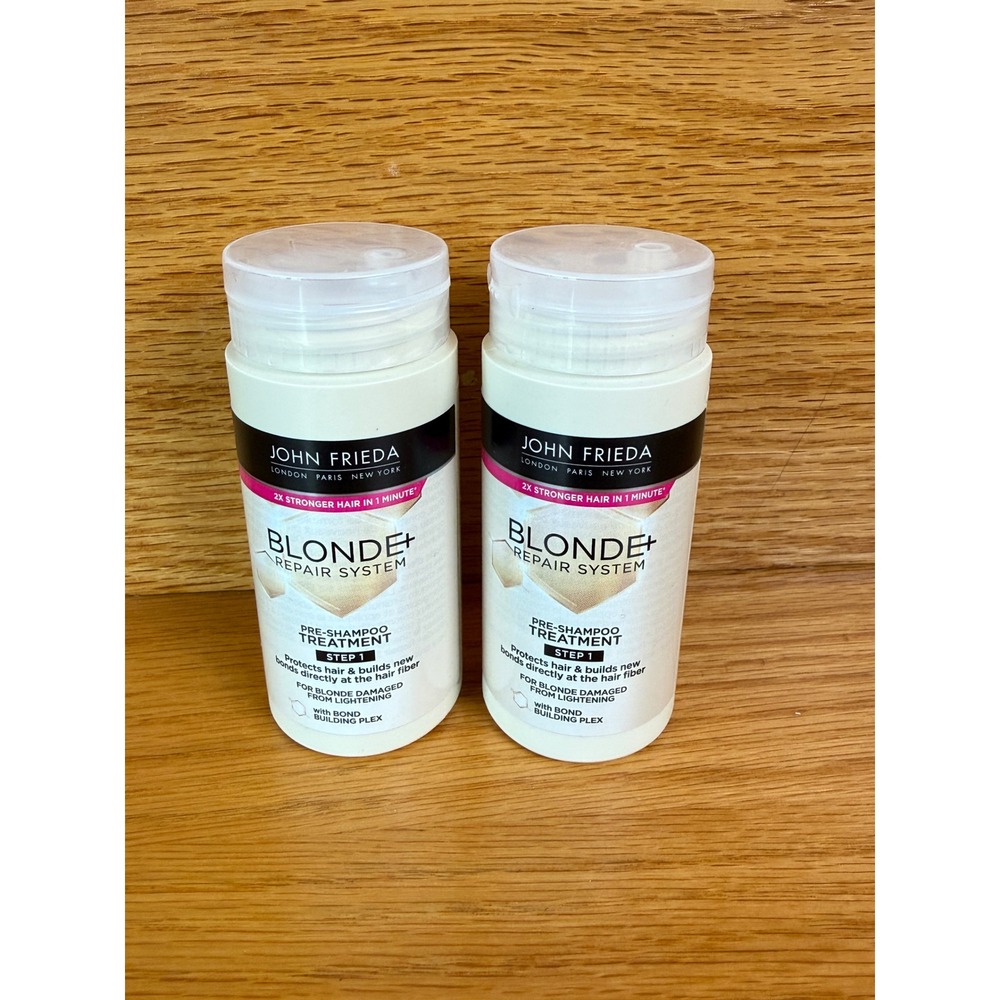 JOHN FRIEDA Blonde+ Repair System Pre-Shampoo Treatment Set of 2 100ml Each